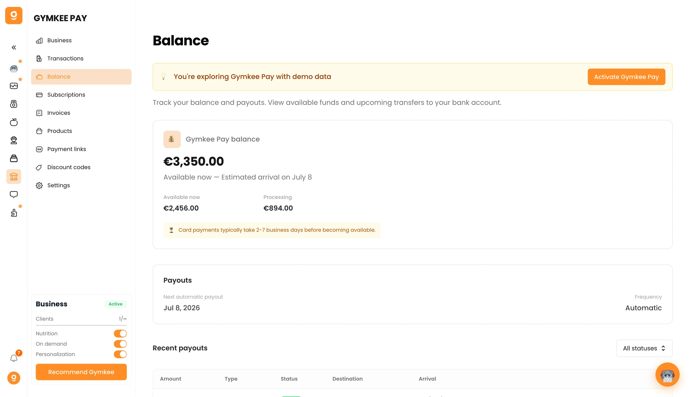 Your Balance and getting paid out β screenshot 1