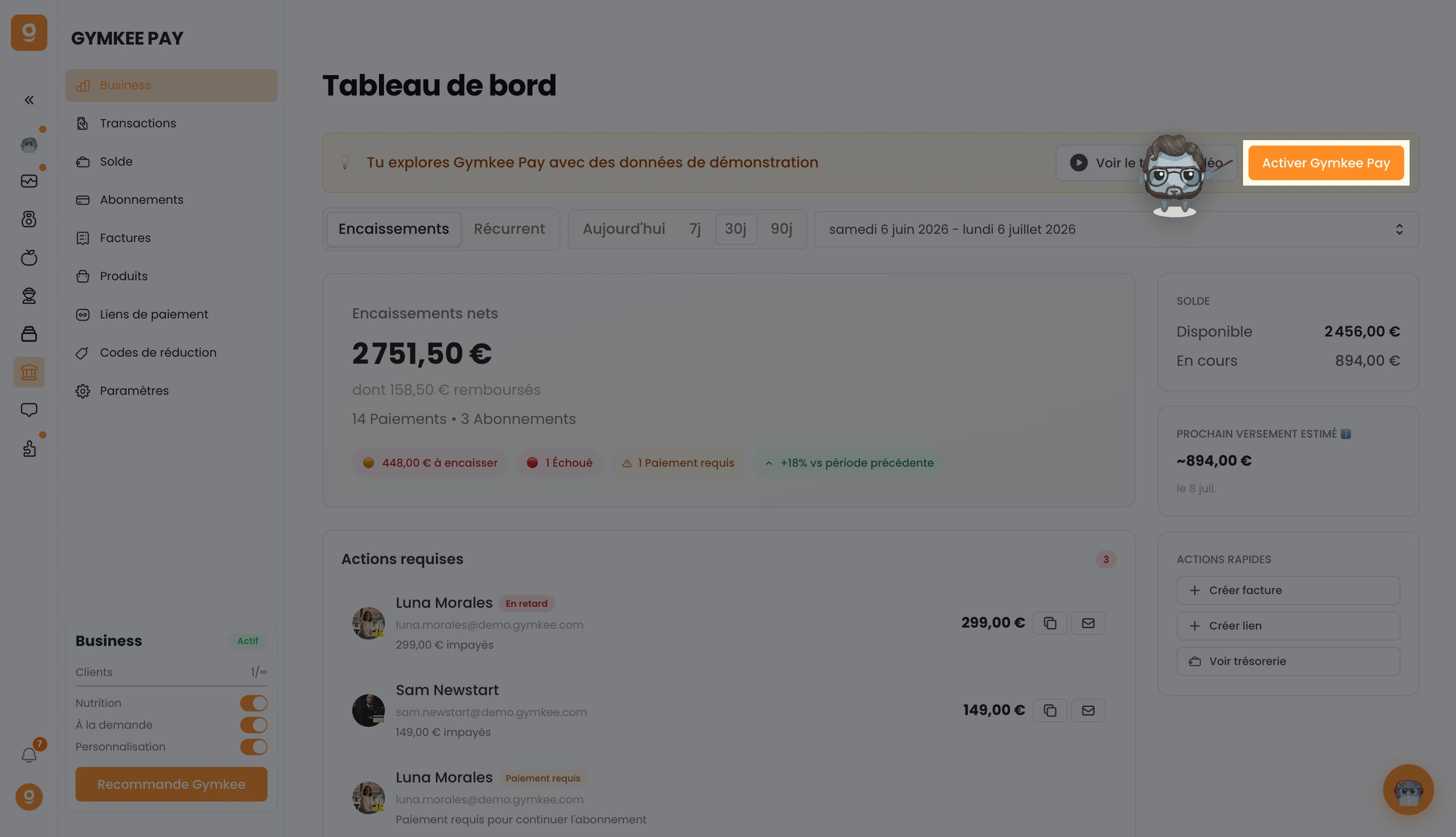 Configurer Gymkee Pay (Stripe Connect) — screenshot 1